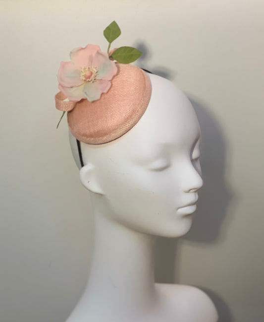Floral button shaped hat - Pink