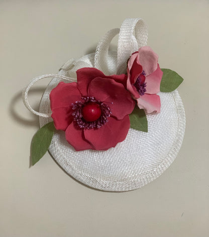 Floral Hat - Ombre Red