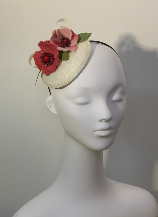 Floral Hat - Ombre Red